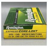Remington 25-06 Rem 20 Rds/Box 100Gr PSP