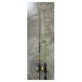 2 Zebco Rod & Reels, 33 & New Style