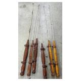 Wooden Handle Bait Poles