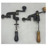Two antique shotgun shell crimpers