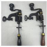 Two antique shotgun shell crimpers