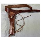 Excellent Triple K Pistol Belt w/ 44 Mag Ammo 21