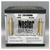 Nosler 284 Norma 50 Ct New Brass