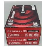 2x Federal 6.5 creedmoor 20rds/box