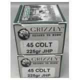 2x Grizzly 45 COLT 20rds/box