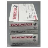 2x Winchester 9mm Luger 50rds/box