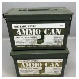 2 X  50 Cal Ammo Cans, Like New!
