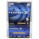 2x Federal 12ga 3in steel shot 25shells/box