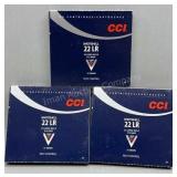3x CCI 22LR Shotshells 31Gr #12 Shot 20 Rds/Box