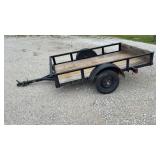 5x8ft Tilt Trailer w/ Title - New Tires and Floor
