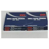 CCI No 500 Small Pistol Primers 400 Total