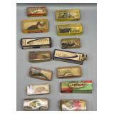14 Vintage Fishing Lures in Boxes
