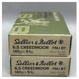 2x S&B 6.5 Creedmoor 20 Rds/Box 140Gr FMJ BT
