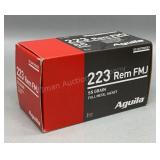 Aguila 223 Rem 50 Rds/Box 55 Gr FMJ