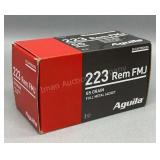 Aguila 223 Rem 50 Rds/Box 55 Gr FMJ