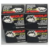 4x Wolf 7.62x39 20 Rds/Box