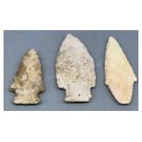 3 Indian Artifacts - Howard Cty Find - 3in