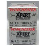 2x Winchester 20ga steel shot 48rds 2,3/4in