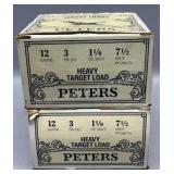 2x Peters 12ga Heavy target loads 25rds/box 3in