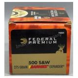Federal 500 S&W 17 Rds 275Gr Barnes Expander