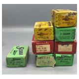 7 Partial Boxes of 22 Cal Bullets & 1 Full Box