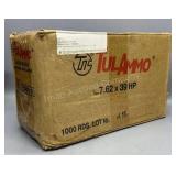 1000 Rd Case TulAmmo 7.62x39mm HP