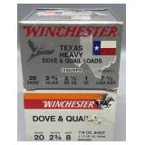 2x Winchester 20ga dove and quail loads 25rds/box