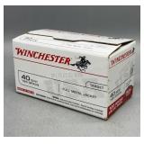 Winchester 40 S&W 100 Rds 165Gr FMJ