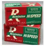 2x NOS Remington HiSpeed 22Lr 50 Rds/Box