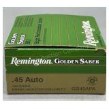Remington Golden Saber 45 Auto 25 Rds/Box 185Gr