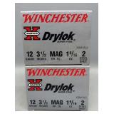 2x Winchester 12Ga 25 Rds/Box 3 1/2in 2 Steel