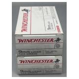 2x Winchester 9mm Luger 50rds/box