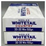 2x Nosler Whitetail 30-30 Win 20 Rds/Box 150Gr
