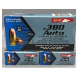 3x Agulia 380 Auto 50 Rds/Box 95Gr FMJ
