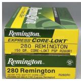 2x 280 Remington 20 Rds/Box 150Gr PSP