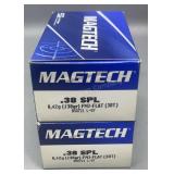 2x Magtech .38 SPL 50rds/box