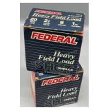 2X Federal 20GA Shells - 8Shot 25Rds/Box