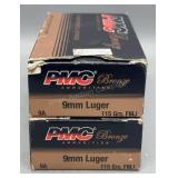 2x PMC 9mm Luger 115Gr FMJ 50 Rds/Box