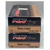 2x PMC 9mm Luger 115Gr FMJ 50 Rds/Box