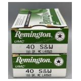 2x Remington 40 S&W 50 Rds/Box