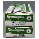 91 Rds Remington 40 S&W 180Gr MC