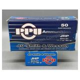 2x PPU 40 S&W 50 Rds/Box