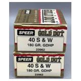32 Rds Speer Gold Dot 180Gr GDHP