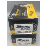 2x Sig Sauer 38 SPL 50 Rds/Box