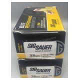 2x Sig Sauer 38 SPL 50 Rds/Box