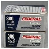 28 Rds Federal 380 Auto