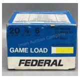 Federal 20Ga 25 Rds/Box 2 3/4in 6 Shot