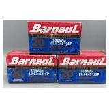 3x Barnaul 7.62x51 20 Rds/Box 168Gr