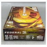 Federal 30-06 20 Rds/Box 165Gr BSP