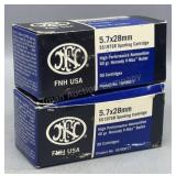 2x FNH 5.7x28mm 50 Rds/Box 40Gr V-Max
